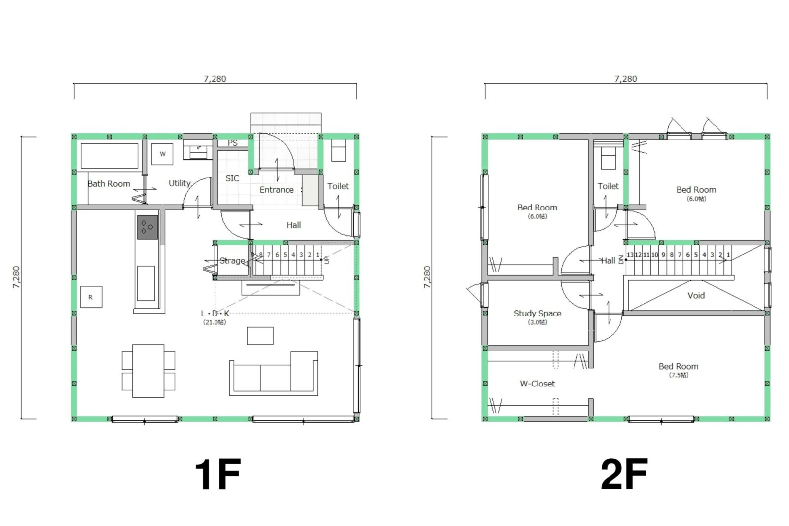 2階建て