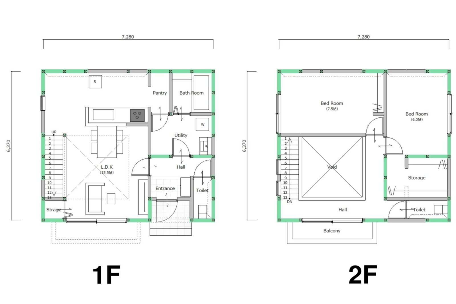 2階建て