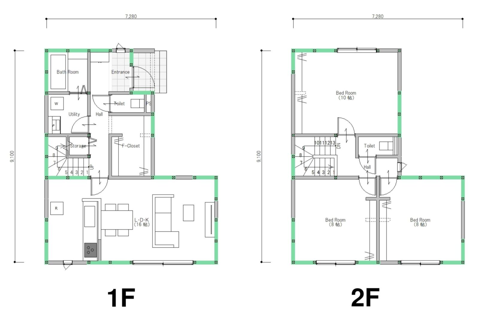 2階建て
