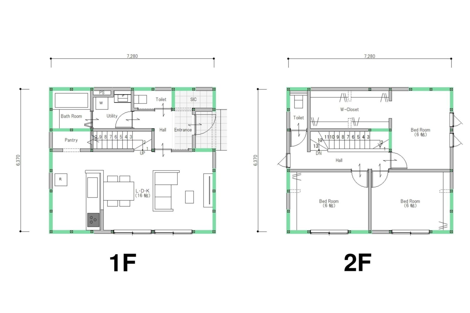 2階建て